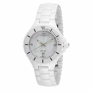 Oniss ON8011-L Women's Swiss White Ceramic Watch